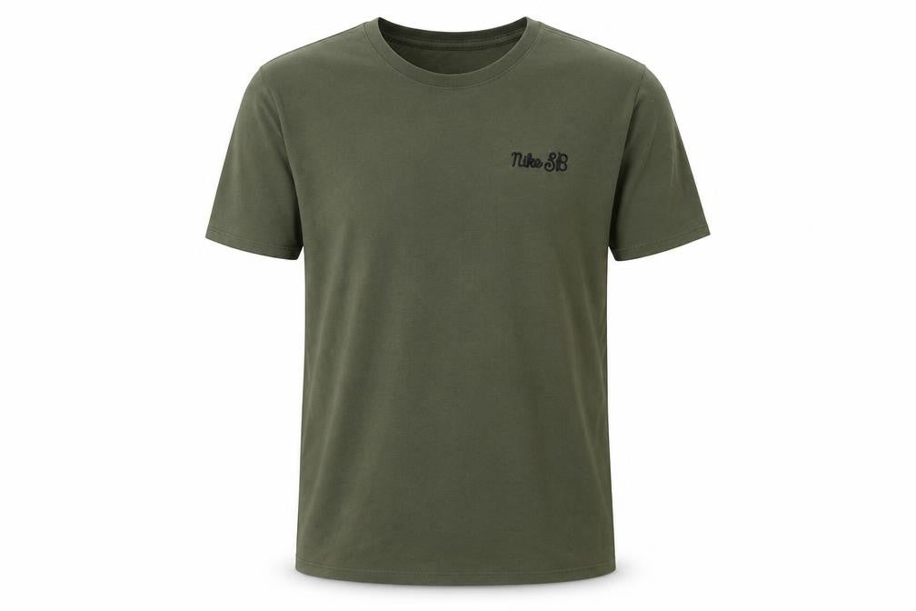 Mens UK Size M Nike Green  Cotton Blend T-Shirt
