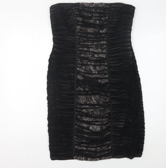 Alexon Women's Black Strapless Cocktail Dress - Size 14