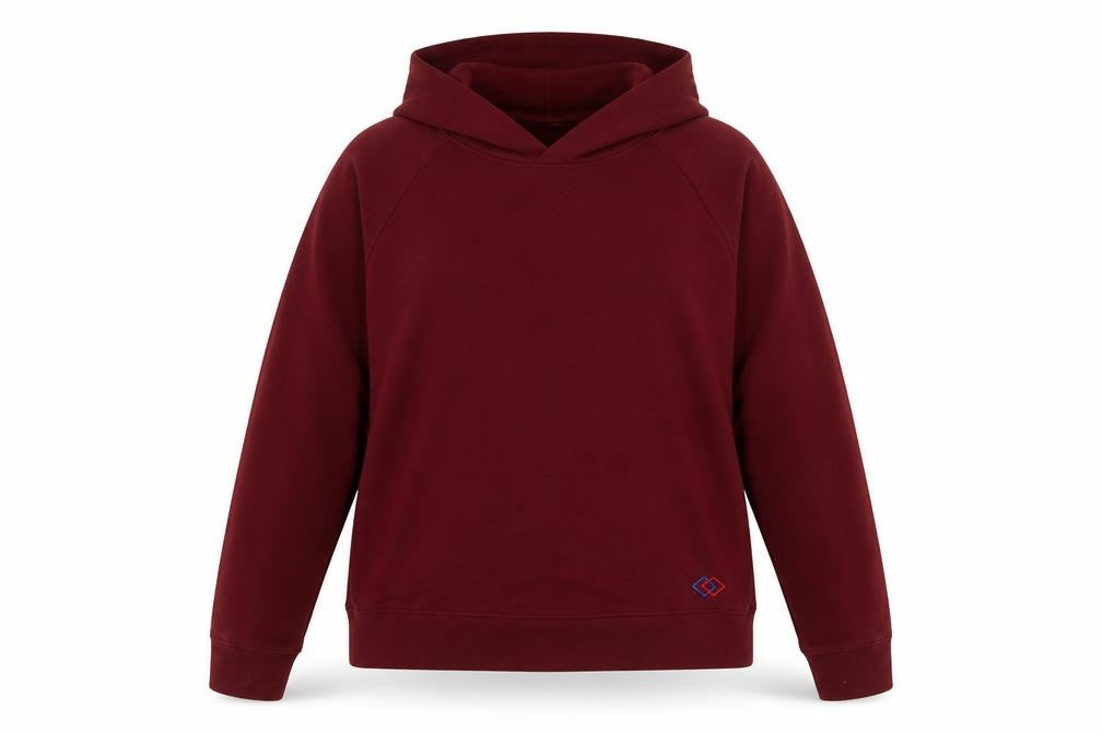 Unisex Adults UK 2XL Regular Lee Cooper Red Pullover Hoodie