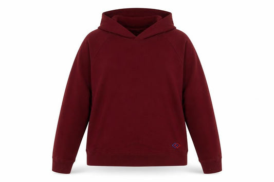 Unisex Adults UK 2XL Regular Lee Cooper Red Pullover Hoodie