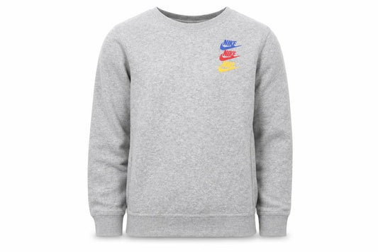 Nike Boys Grey Logo Sweatshirt L - Casual Pullover Style