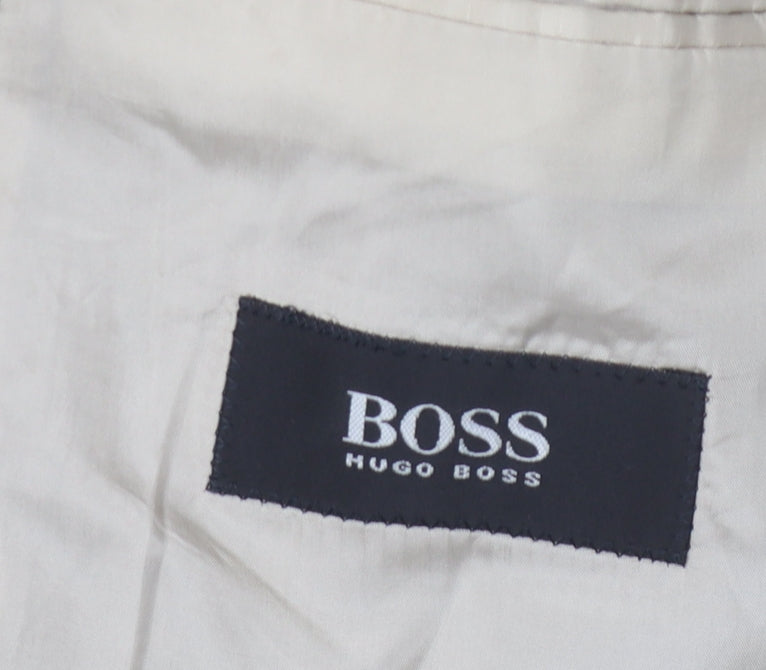 Hugo Boss Men's Grey Tweed Blazer Size 42 Classic Fit