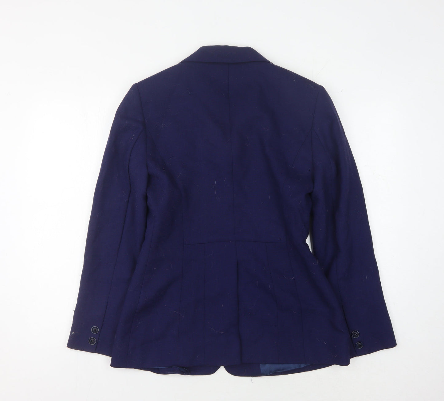 Hobbs Blue Wool Suit Jacket - Size 10, Vintage