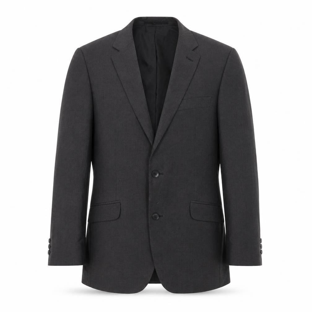 Front view of Burton Men's Grey Tailored Blazer 38 Short Formal