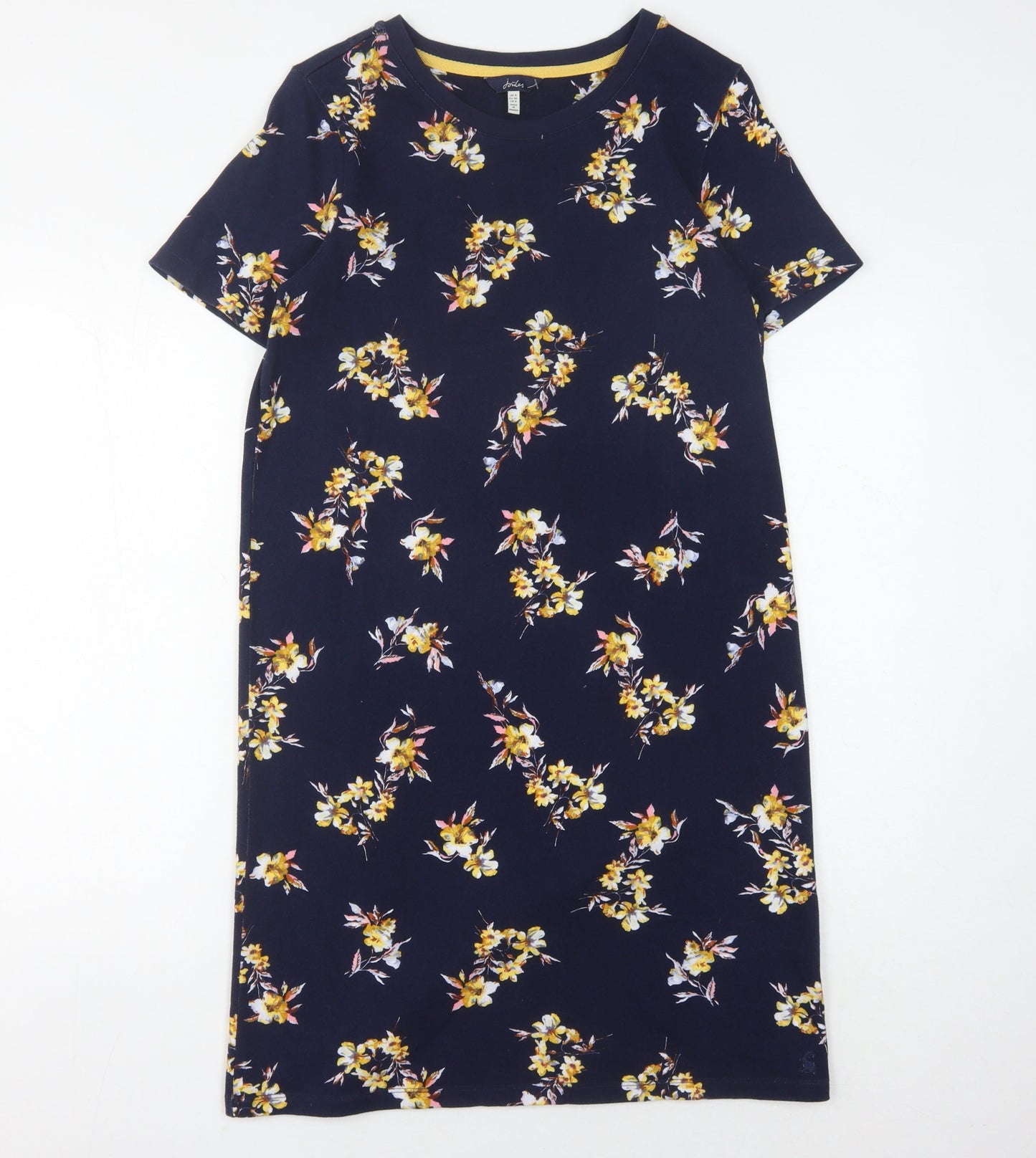 Joules Women's Floral T-Shirt Dress, Size 8, Multicoloured