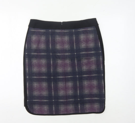 Karen Millen Women's Check Pencil Skirt Size 14 Multicoloured