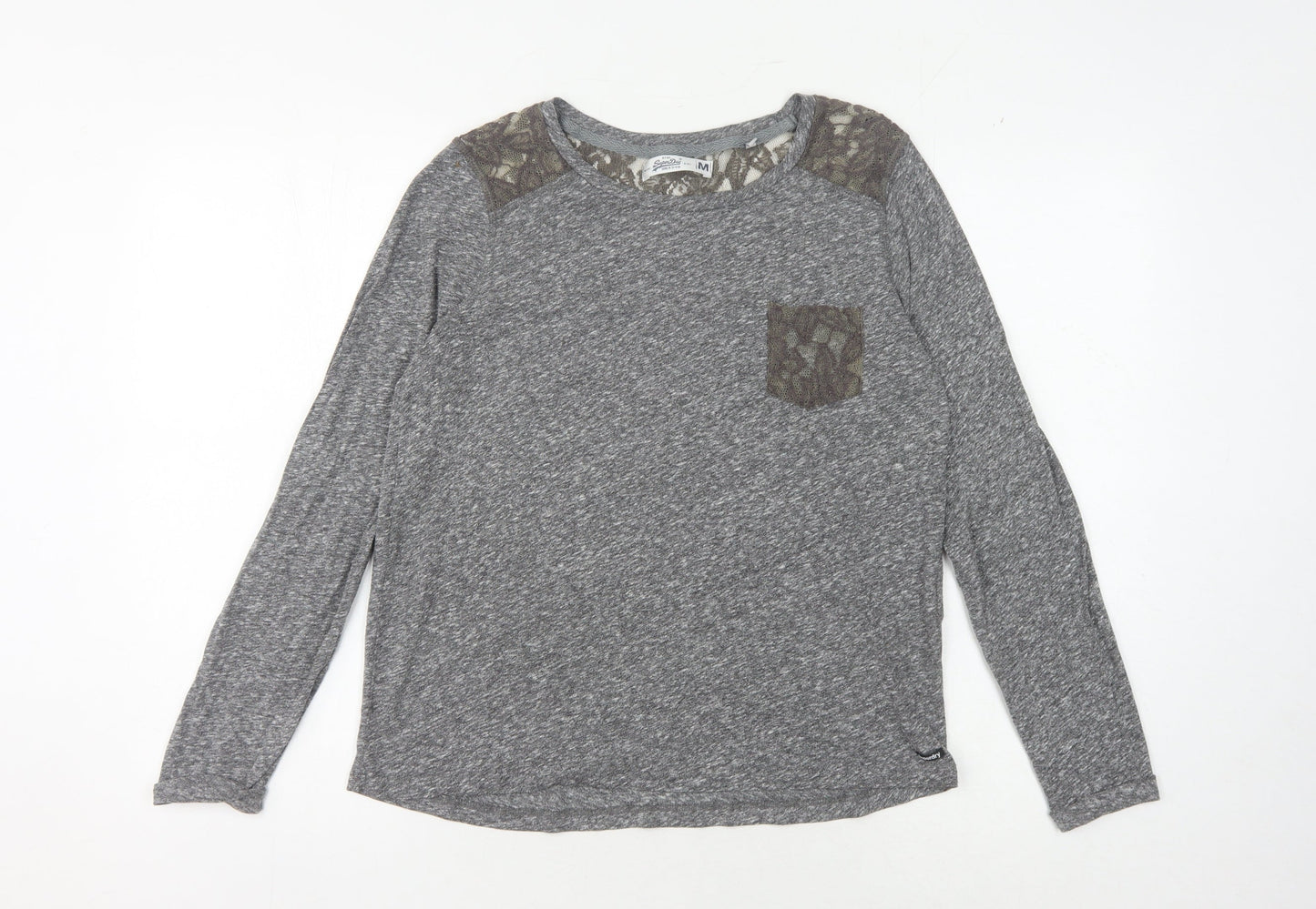 Womens UK M Regular Superdry Grey