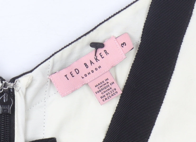 Ted Baker Women’s Black Ivory Sheath Dress Size 10
