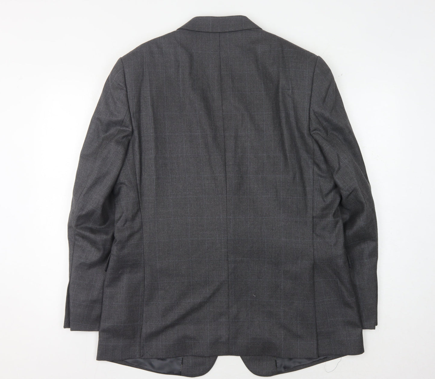 Jaeger Men's Grey Wool Blazer, Size 44S, Classic Jacket