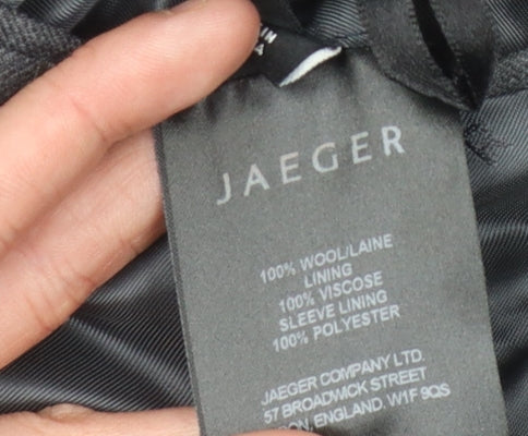 Jaeger Men's Grey Wool Blazer, Size 44S, Classic Jacket