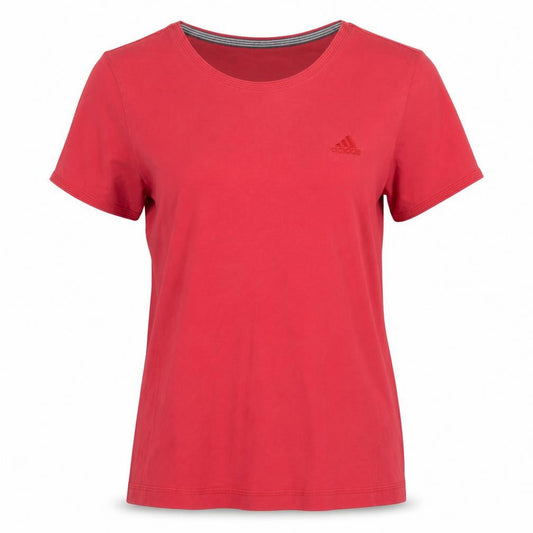Front view of Adidas Women's Red T-Shirt, size 12