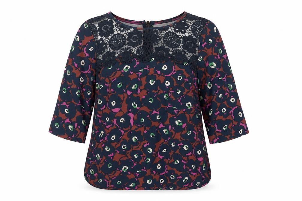 Womens UK Size 6 Boden Multicoloured Viscose Blend Blouse
