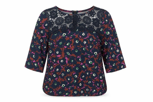 Womens UK Size 6 Boden Multicoloured Viscose Blend Blouse