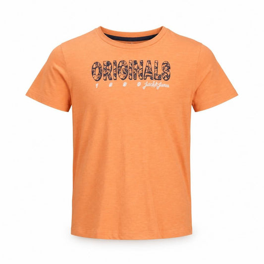 Jack & Jones Boys Orange T-Shirt, Short Sleeve, Size 8Y