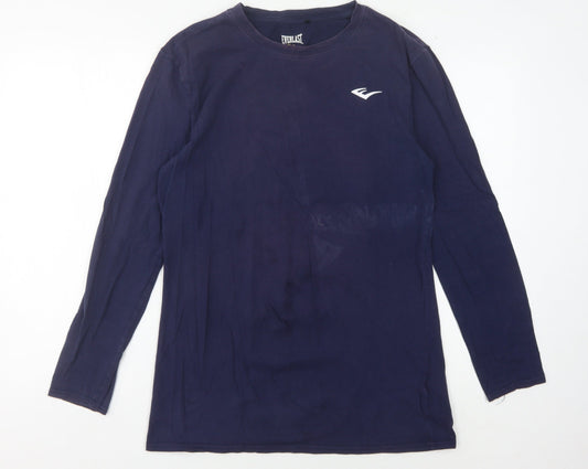 Everlast Men's Blue Long Sleeve T-Shirt Size L