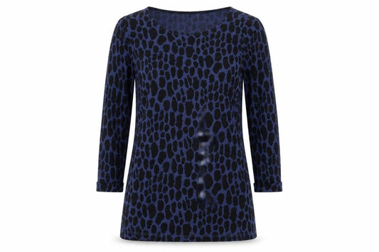 Womens UK Size 6 Boden Blue Lyocell Blend T-Shirt
