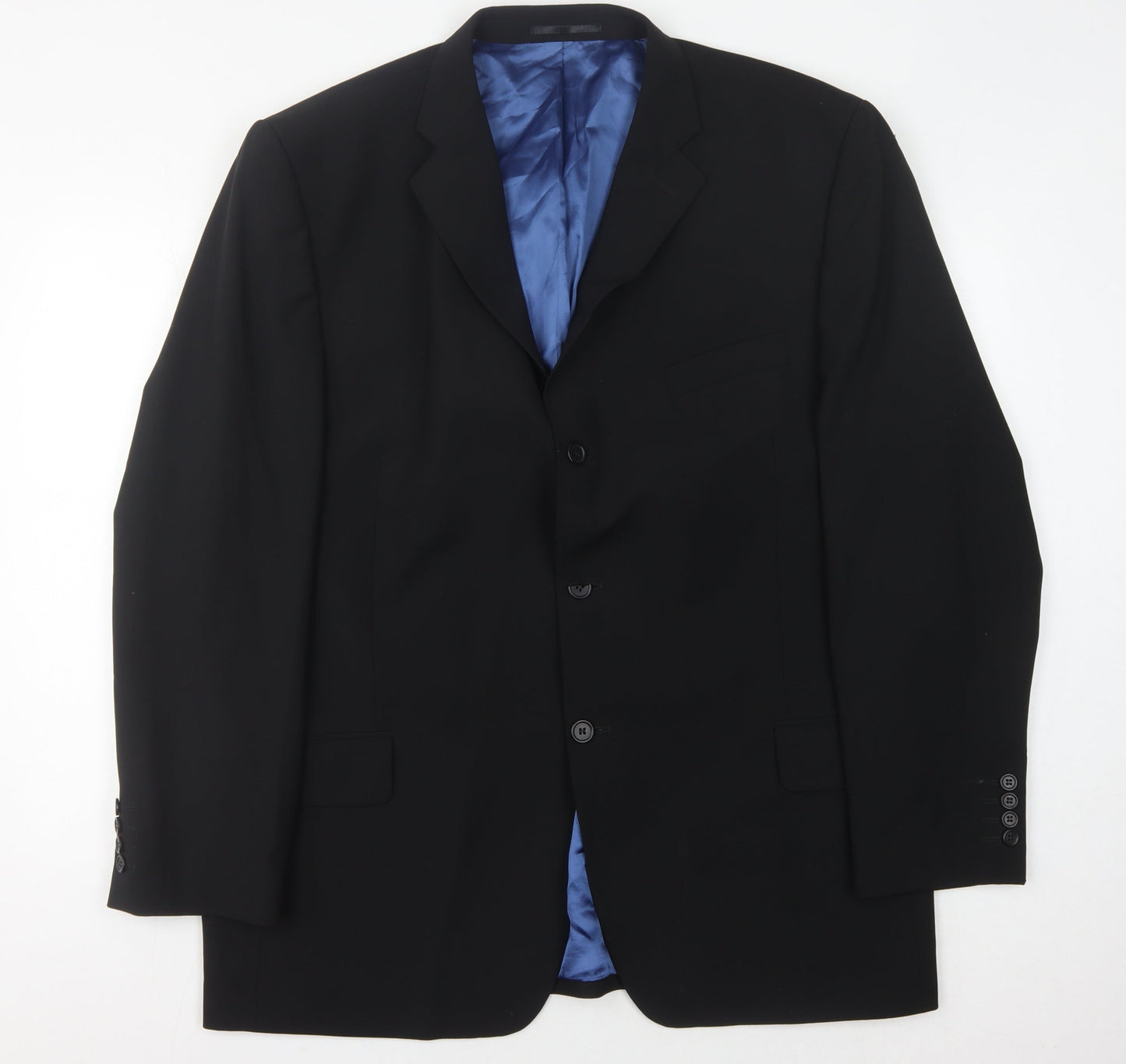 Daniel Hechter Men's Black Blazer 46R Classic Formal
