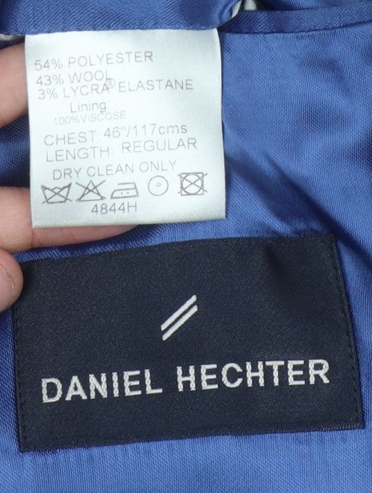 Daniel Hechter Men's Black Blazer 46R Classic Formal