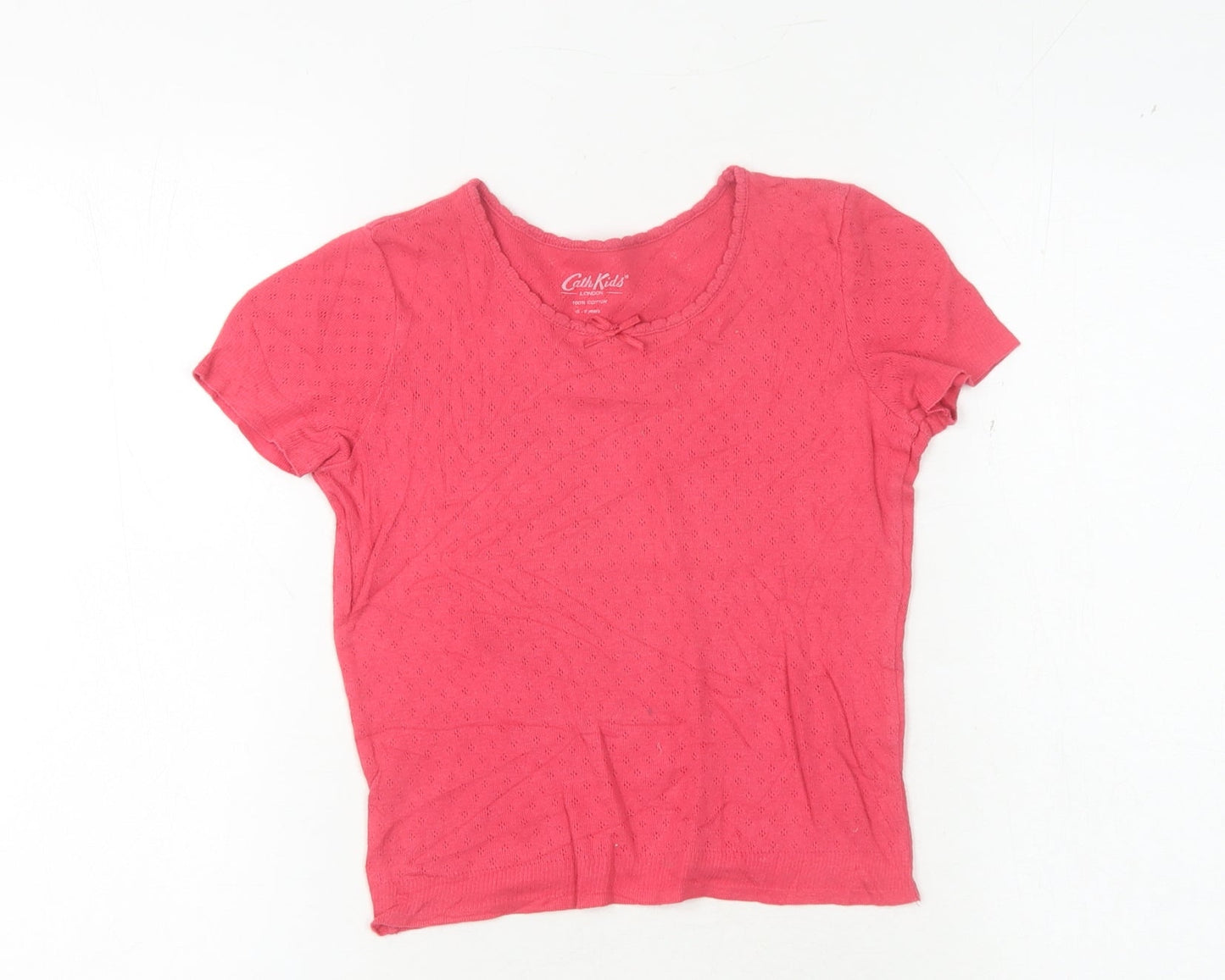 Cath Kidston Girls Pink T-Shirt 5-6 Years