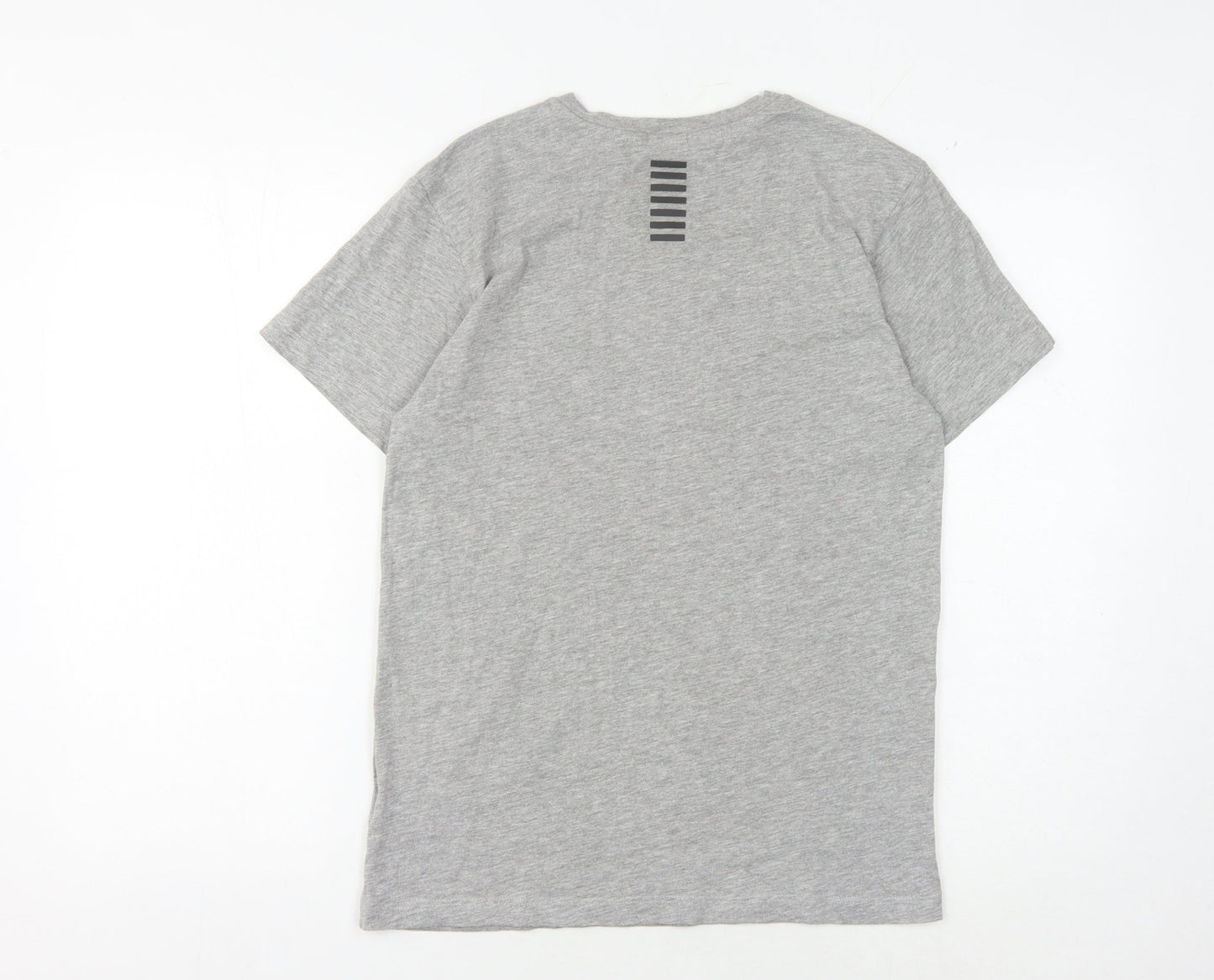 Emporio Armani Grey Men's Crew Neck T-Shirt - Small