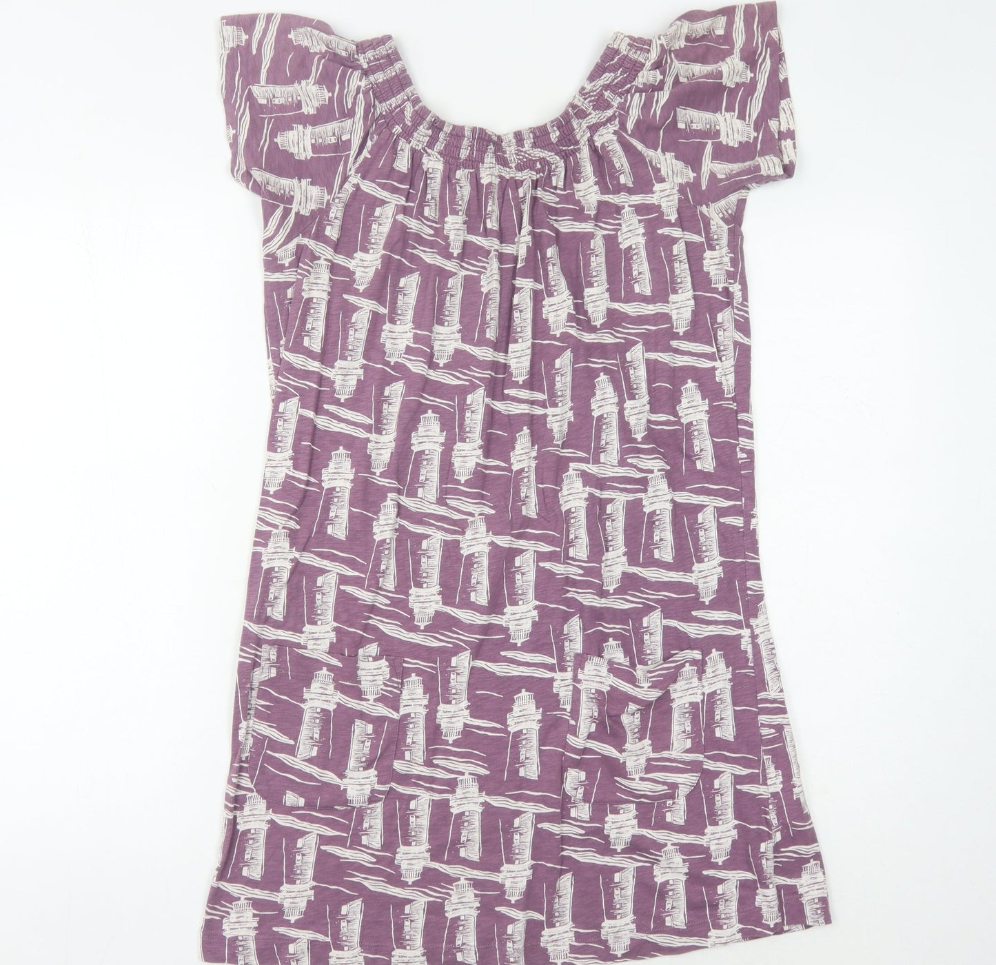 White Stuff Women's Purple Shift Dress UK 8 - Casual & Stylish