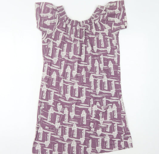 White Stuff Women's Purple Shift Dress UK 8 - Casual & Stylish