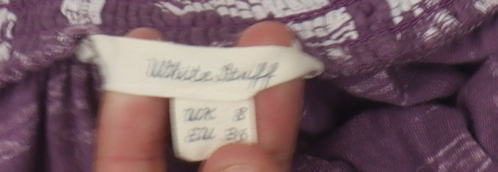 White Stuff Women's Purple Shift Dress UK 8 - Casual & Stylish