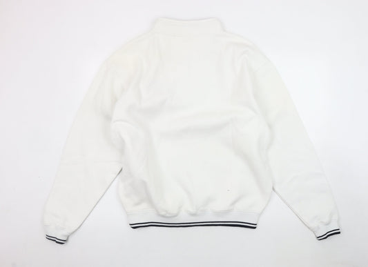 Royal Caribbean Men's White S/M 1/4 Zip Sweatshirt