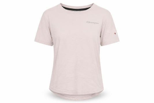 Womens UK Size M Champion Pink 100% Cotton T-Shirt