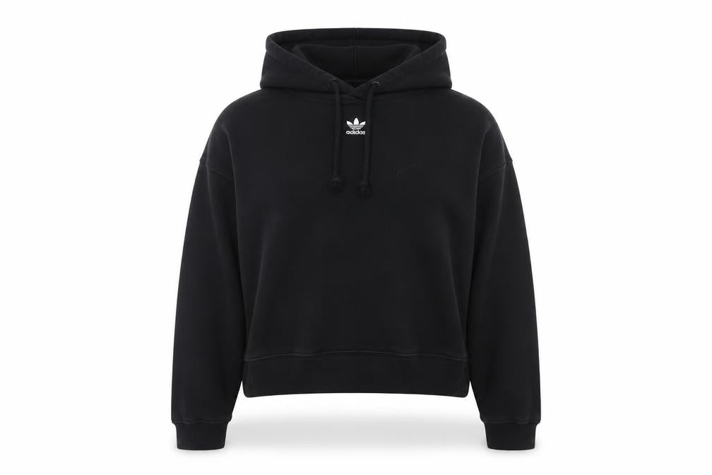 Womens UK 10 Regular adidas Black Pullover Hoodie