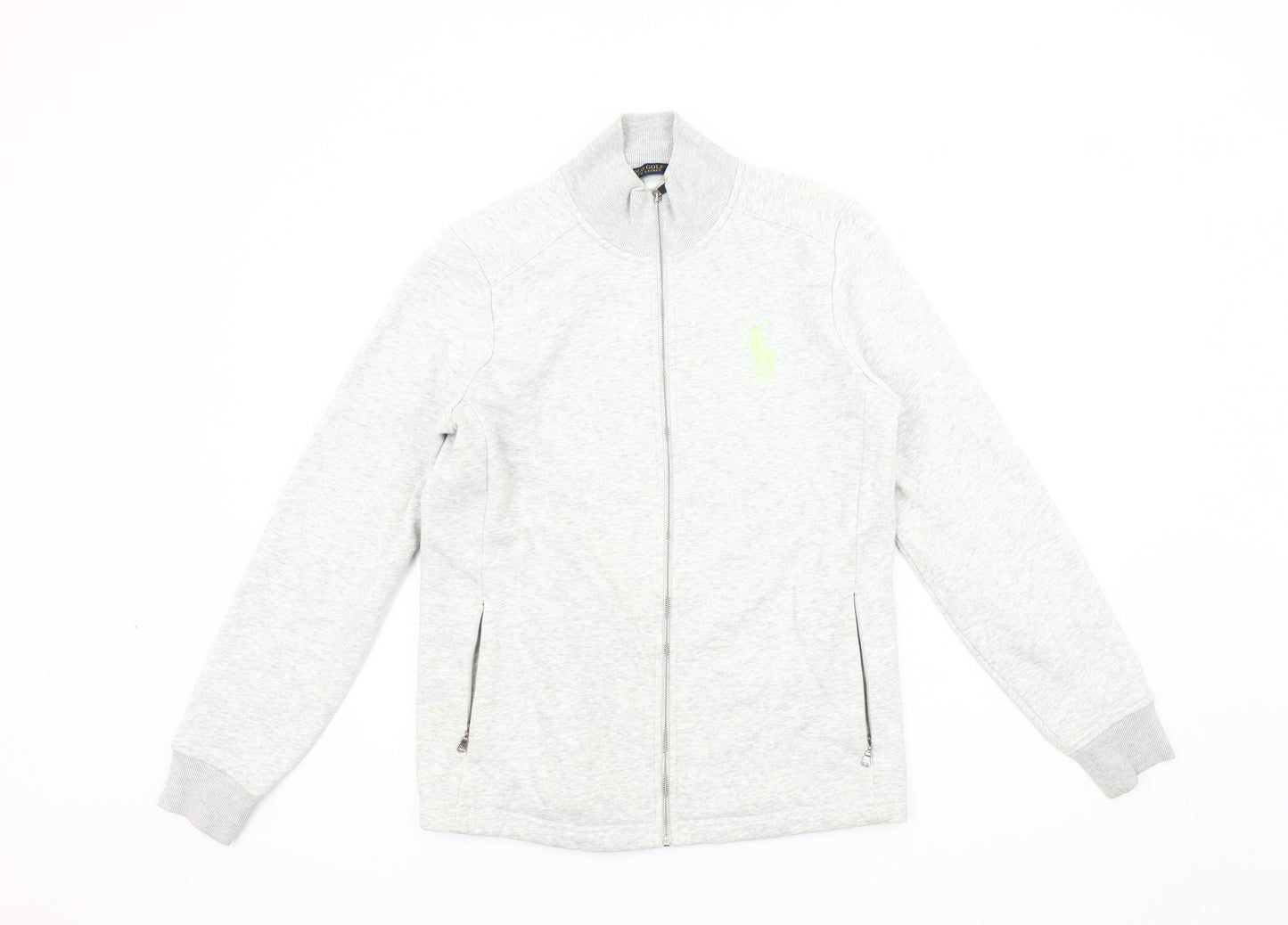 Ralph Lauren Men's Grey Basic Jacket, Zipped Pockets, Size M