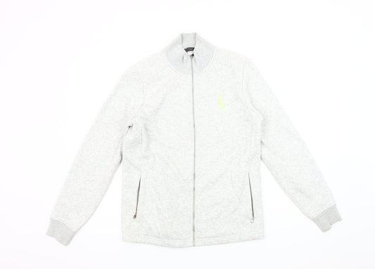 Ralph Lauren Men's Grey Basic Jacket, Zipped Pockets, Size M