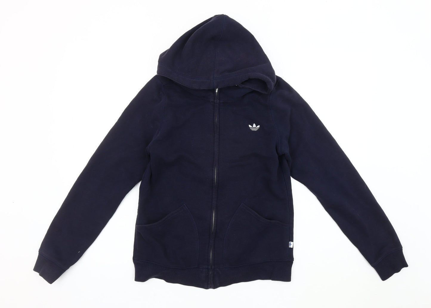 Adidas Women's Blue Hooded Jacket Size 12