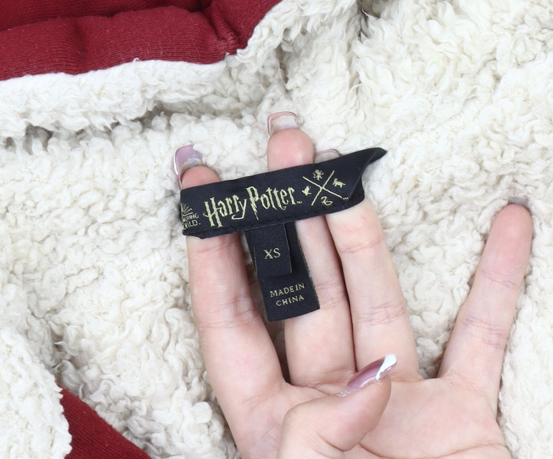 Harry Potter Red XS Unisex Hooded Jacket