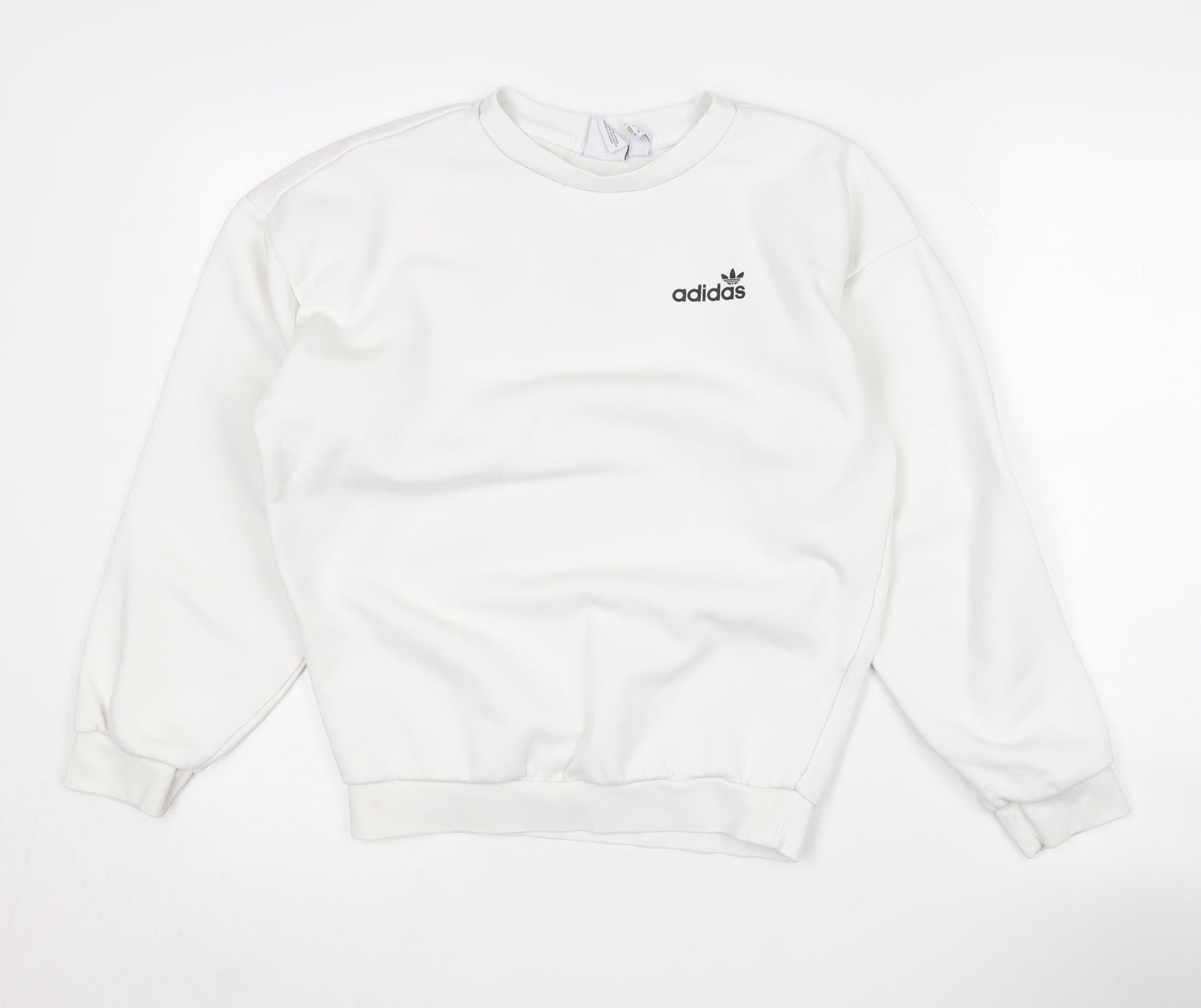 Adidas Women's White Pullover Sweatshirt Size 4