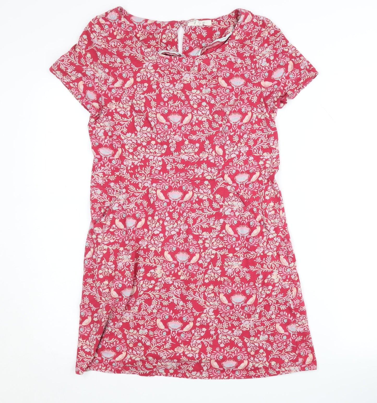 White Stuff Women’s Red Floral Shift Dress UK 10