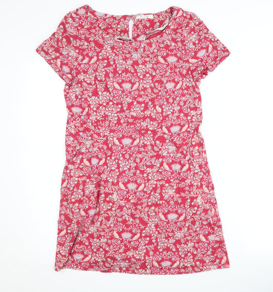 White Stuff Women’s Red Floral Shift Dress UK 10