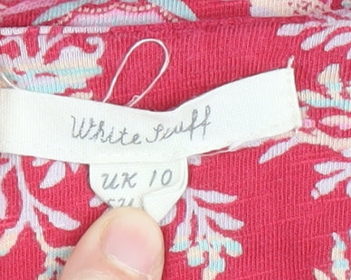 White Stuff Women’s Red Floral Shift Dress UK 10