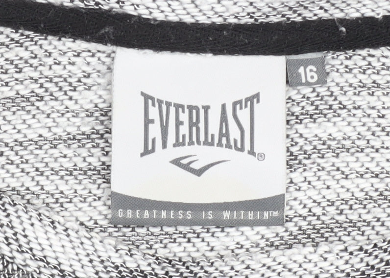 Everlast Women's Grey Crew Neck Jumper, Size 16, Excellent Condition