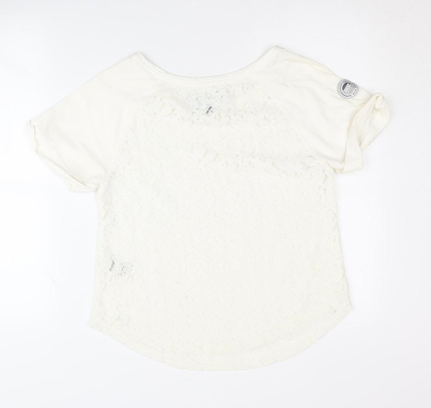 SuperdryHyper Women's Ivory XS T-Shirt Casual