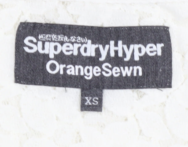 SuperdryHyper Women's Ivory XS T-Shirt Casual