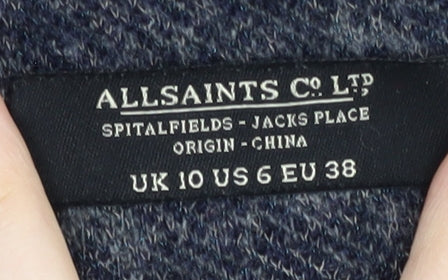 AllSaints Women's Grey Pullover Jumper Size 10