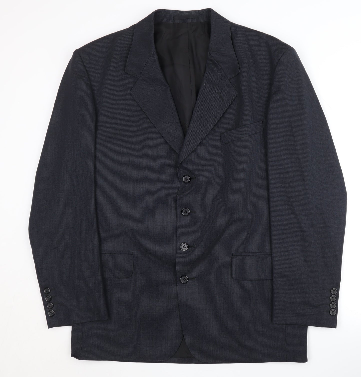 Crombie Men's Blue Blazer 38 Regular Wool
