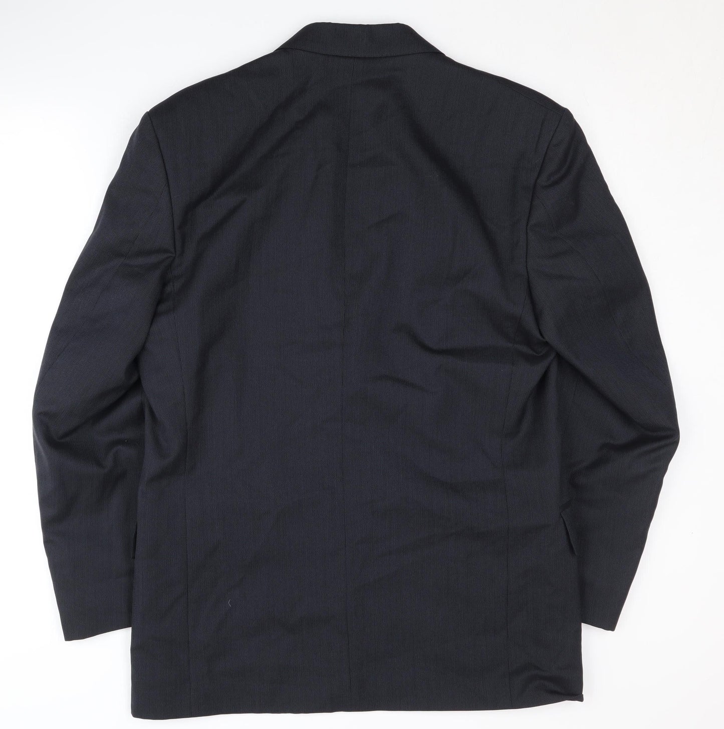Crombie Men's Blue Blazer 38 Regular Wool