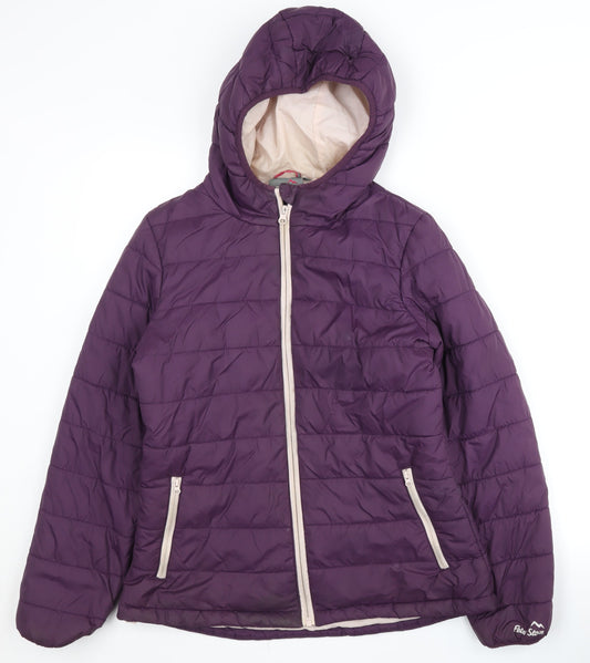 Peter Storm Women's Purple Puffer Jacket Size 10
