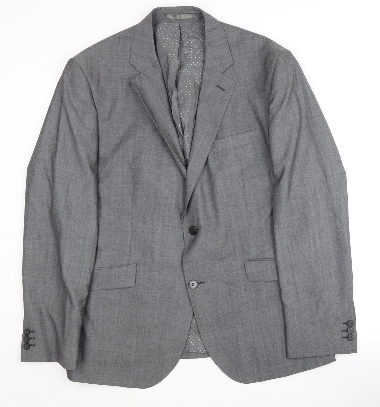 Jeff Banks Men's Grey Blazer, Size 46R, Formal Wear