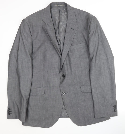 Jeff Banks Men's Grey Blazer, Size 46R, Formal Wear