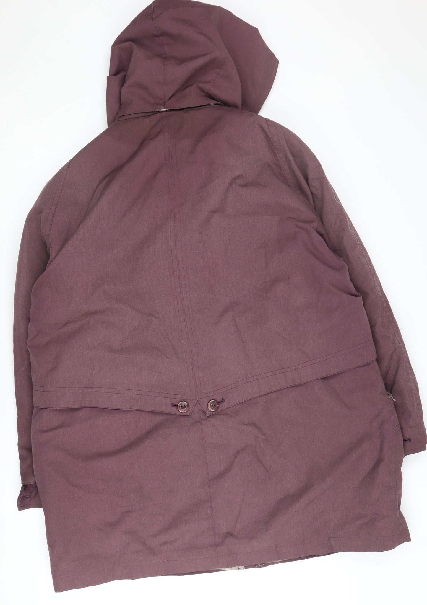 David Barry Women's Purple Parka Coat Size 20