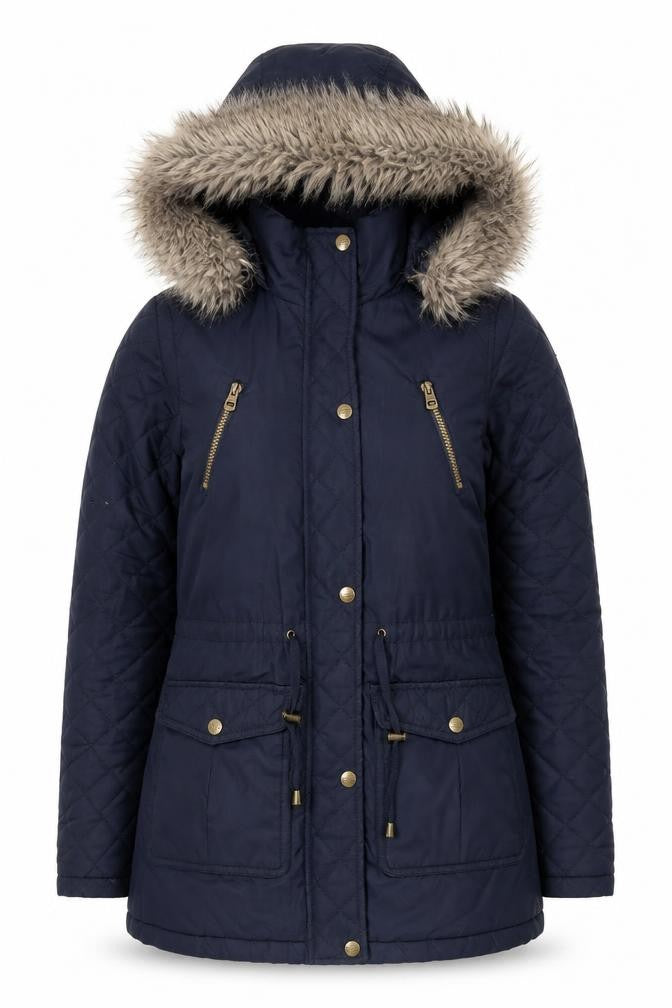Pineapple Women's Blue Parka Jacket Size 6