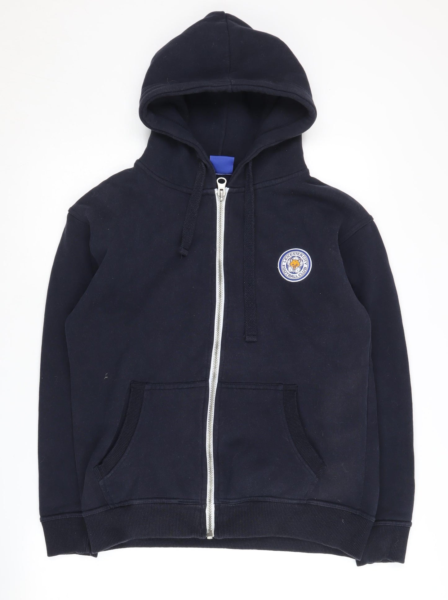 Leicester City Men's Black Full Zip Hoodie S